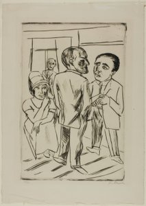 W hotelu (The Dollar) autorstwa Max Beckmann