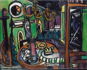 Za kulisami autorstwa Max Beckmann