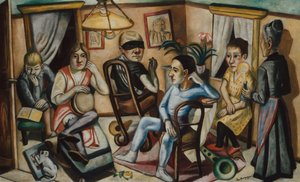 Przed balem maskowym, 1922. autorstwa Max Beckmann