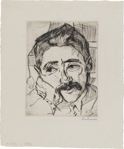 Portret Waltera Carla (1884-1956) autorstwa Max Beckmann