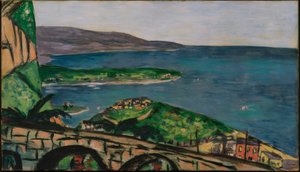 Widok Cap Martin, niebieski autorstwa Max Beckmann