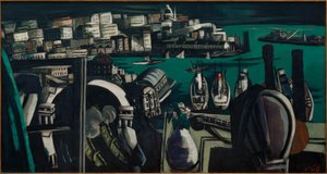 Widok Genui: port w Genui autorstwa Max Beckmann