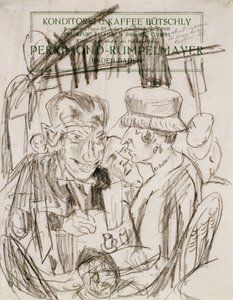 Café Vida; Cafehausszenepolish autorstwa Max Beckmann