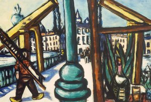 Budowa autorstwa Max Beckmann