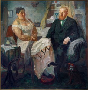 Kochankowie autorstwa Max Beckmann