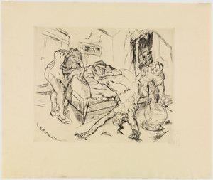Noc autorstwa Max Beckmann
