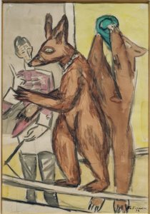 Wyszkolone niedźwiedzie autorstwa Max Beckmann