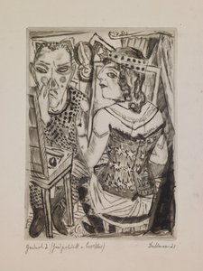 Przebieralnia, plansza 2 z portfolio "Coroczny jarmark" autorstwa Max Beckmann