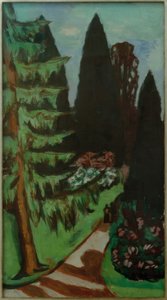 Eyckenstein-Zypressen autorstwa Max Beckmann