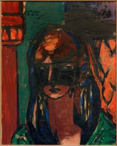 Kobieta w masce autorstwa Max Beckmann