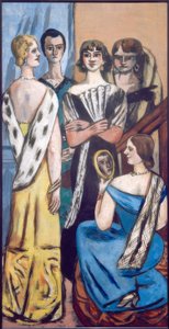 Duże zdjęcie kobiet (pięć kobiet) autorstwa Max Beckmann