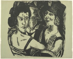 Portret grupowy, Eden Bar autorstwa Max Beckmann