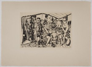 Za kulisami autorstwa Max Beckmann