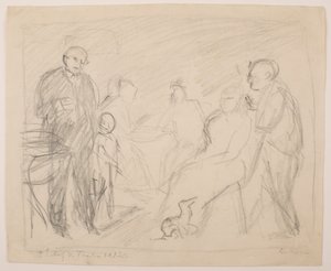 II [Drugi] Szkic do portretu rodziny Zech autorstwa Max Beckmann