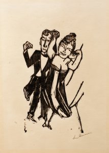 Mała tańcząca para autorstwa Max Beckmann
