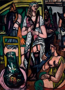 Wielki obraz kobiet. Rybaczki autorstwa Max Beckmann