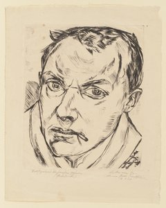 Duży autoportret autorstwa Max Beckmann