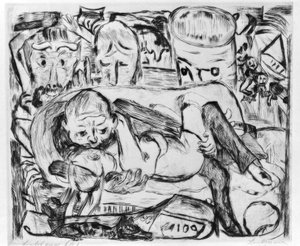Kochankowie II autorstwa Max Beckmann