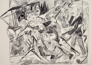 Męczeństwo, Max Beckmann (1884-1950), rycina. Niemcy, XX wiek. autorstwa Max Beckmann
