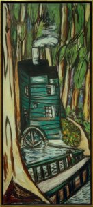 Młyn w Lesie Eukaliptusowym (Mills College) autorstwa Max Beckmann