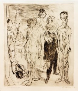 Mustering autorstwa Max Beckmann