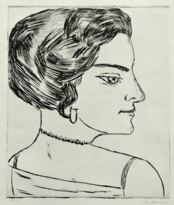 Naïla w profilu autorstwa Max Beckmann