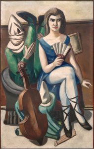 Pierrette i klaun autorstwa Max Beckmann