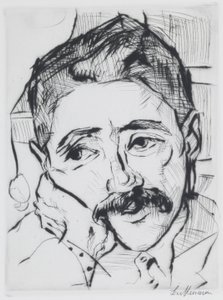 Portret Waltera Carla autorstwa Max Beckmann