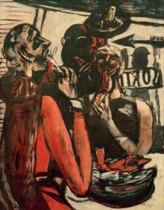 Prunier (Im Restaurant Prunier, Paryż) autorstwa Max Beckmann
