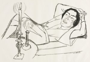 Leżąca kobieta (Portret Johanny Loeb) autorstwa Max Beckmann