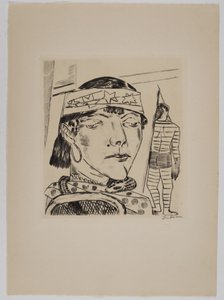 Dama z wężami autorstwa Max Beckmann