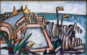 Basen Cap Martin autorstwa Max Beckmann