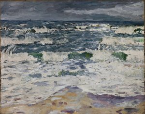 Pejzaż morski, ok. 1907 (olej na płótnie) autorstwa Max Beckmann