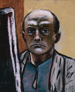 Autorretrato em Olive e Brownpolish autorstwa Max Beckmann