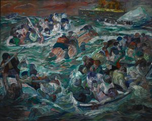 Zatonięcie Titanica autorstwa Max Beckmann