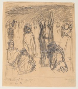 Szkic do Kazania na Górze autorstwa Max Beckmann