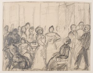 Szkic na imprezę towarzyską autorstwa Max Beckmann
