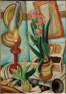 Martwa natura z płonącą świecą autorstwa Max Beckmann