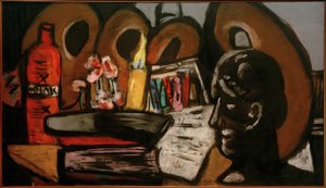Martwa natura z paletami autorstwa Max Beckmann