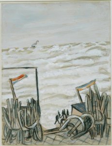 Plaża podczas przypływu? autorstwa Max Beckmann