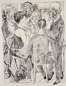 Rozczarowany I, Max Beckmann (1884-1950), litografia. Niemcy, XX wiek. autorstwa Max Beckmann