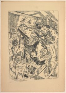 Ostatnie, płyta dziesiąta z Die Hölle autorstwa Max Beckmann