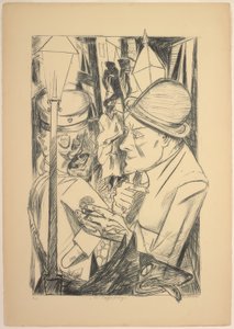 Droga do domu, płyta druga z Die Hölle autorstwa Max Beckmann
