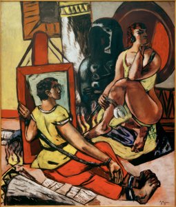 Kuszenie (Kuszenie św. Antoniego) autorstwa Max Beckmann