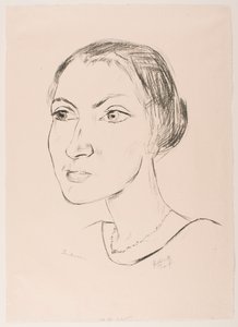Kobieta z naszyjnikiem (pani Parcus) autorstwa Max Beckmann