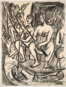 Kobiety wędkujące autorstwa Max Beckmann
