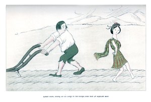 Robert Burns, po przyłożeniu ręki do pługa, spogląda wstecz na Highland Mary, 1904.