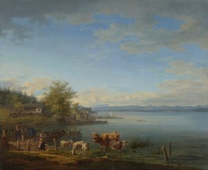 Wschodni brzeg jeziora Starnberg