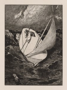 Rękawiczka: ratunek, 1880. autorstwa Max Klinger