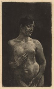 Akt stojący, 1891. autorstwa Max Klinger